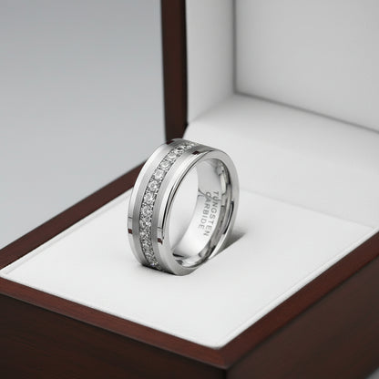 CZ_Stone_Inlay_Black_Tungsten_Wedding_Band