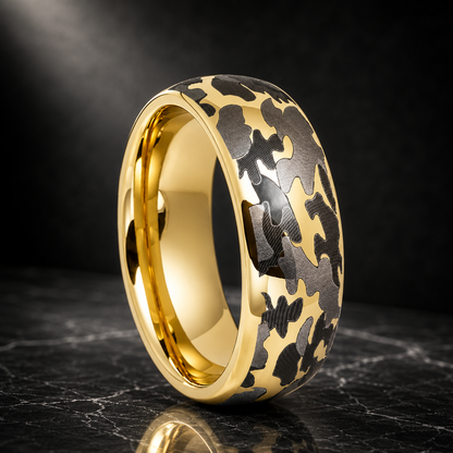 Camouflage Tungsten Wedding Band