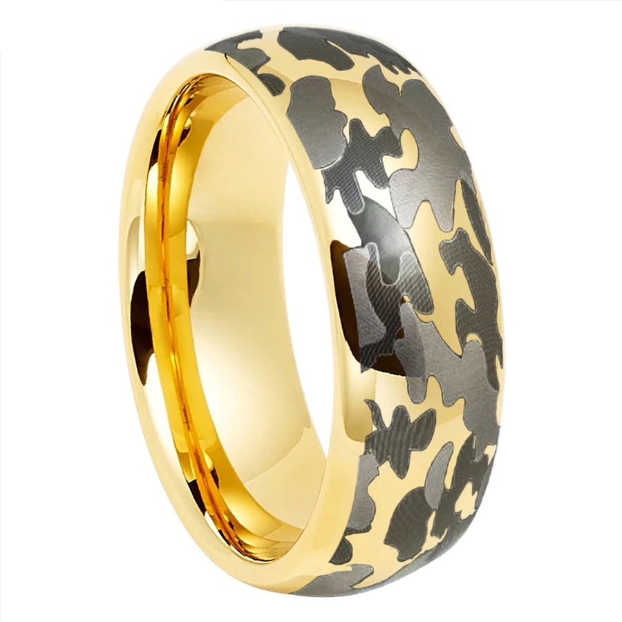 Camouflage Tungsten Wedding Band