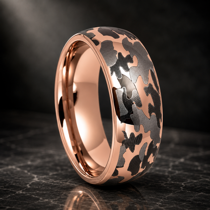 Camouflage Tungsten Wedding Band