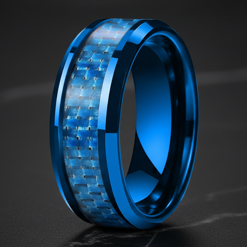 Carbon_Fiber_Inlay_Blue_Tungsten_Wedding_Ring