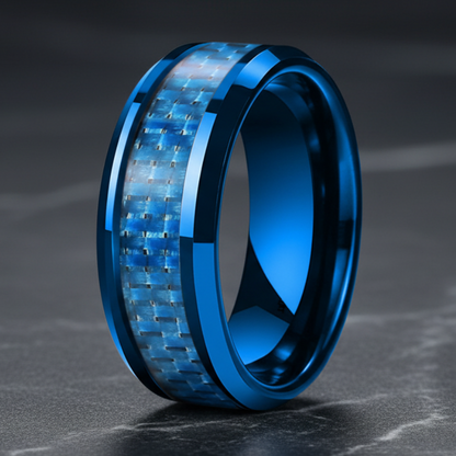 Carbon_Fiber_Inlay_Blue_Tungsten_Wedding_Ring