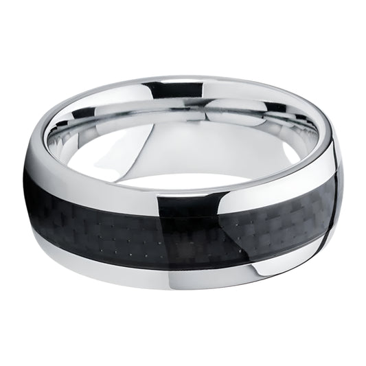 Carbon Fiber Inlay Tungsten Ring