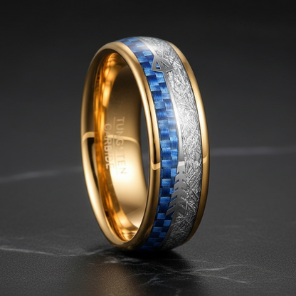 Carbon Fiber Tungsten Engagement Ring