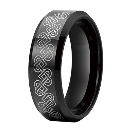Celtic Knot Tungsten Ring