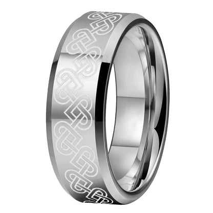 Celtic Knot Tungsten Ring