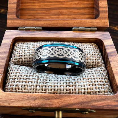 Celtic Knot Tungsten Ring