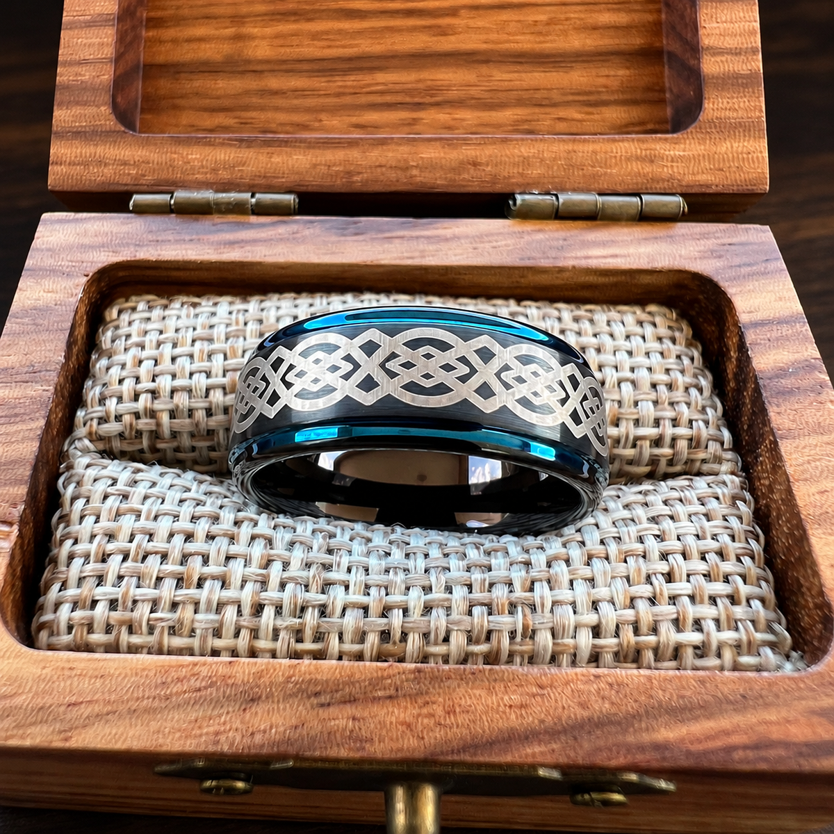 Celtic Knot Tungsten Ring