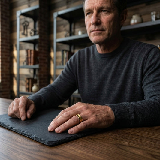 Center Brushed 10mm Tungsten Wedding Band