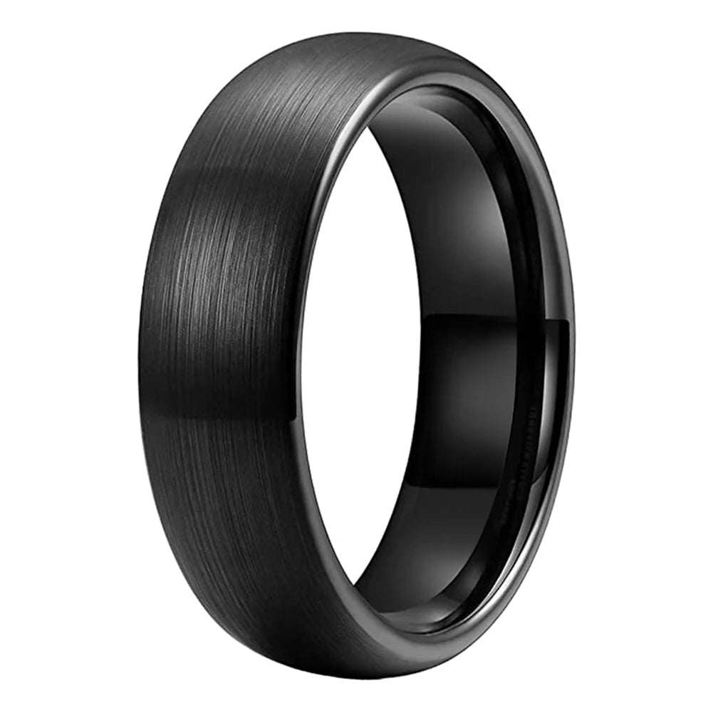 Classic Brushed Dome Tungsten Wedding Band