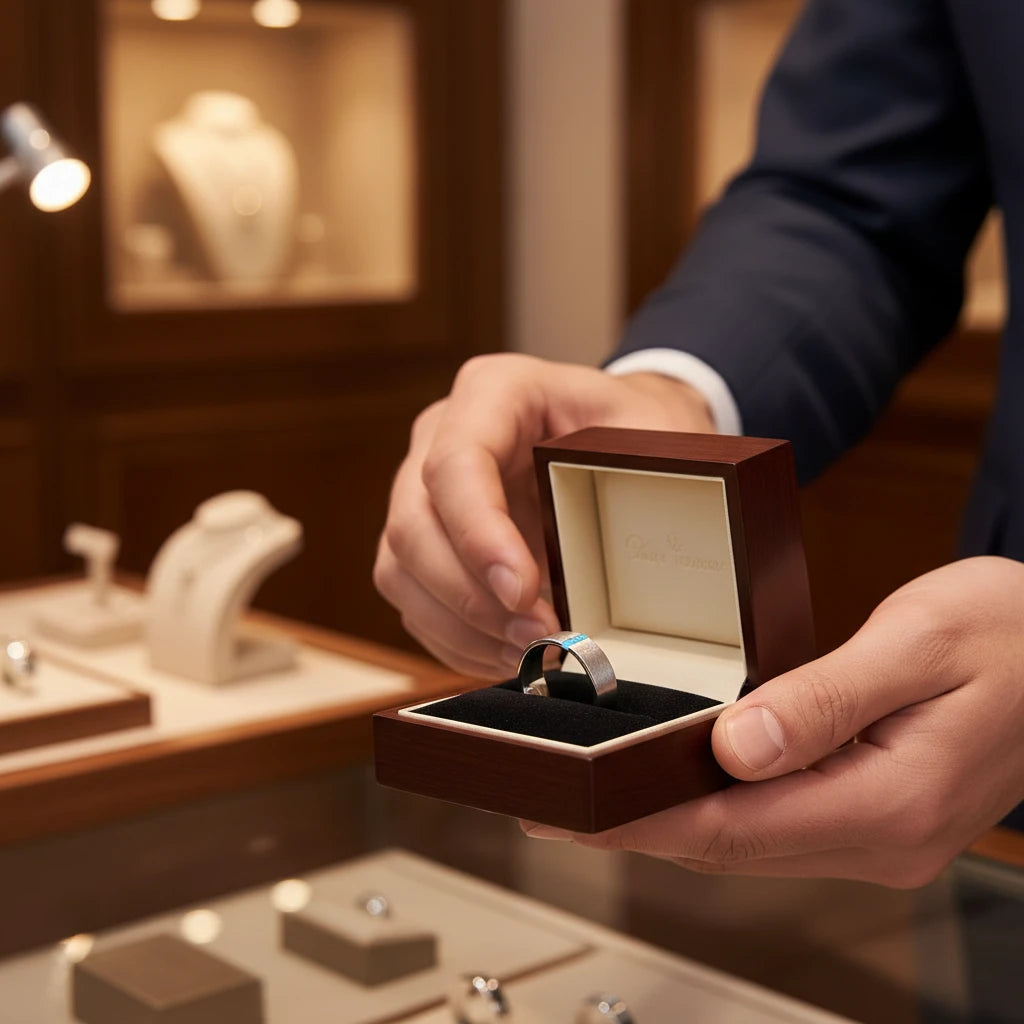 Classic Brushed Tungsten Wedding Ring