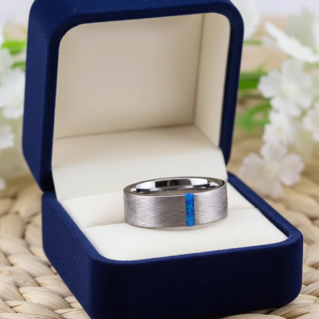 Classic Brushed Tungsten Wedding Ring