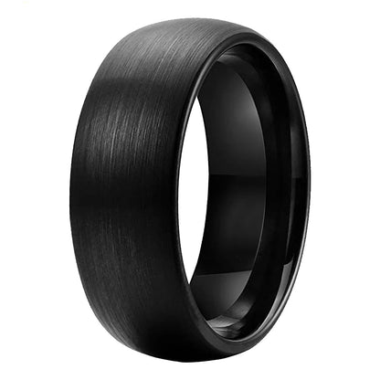 Classic Brushed Dome Tungsten Wedding Band