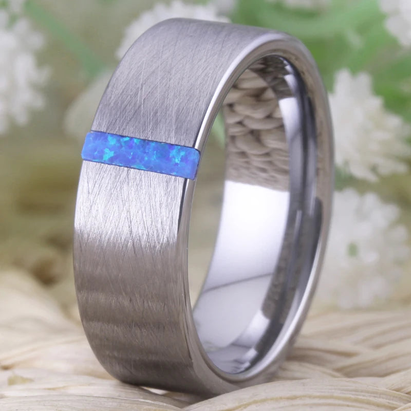 Classic Brushed Tungsten Wedding Ring