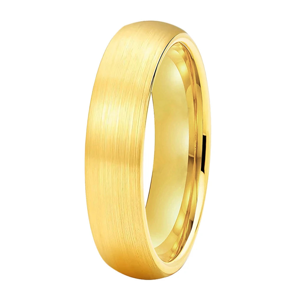 Classic Brushed Dome Tungsten Wedding Band