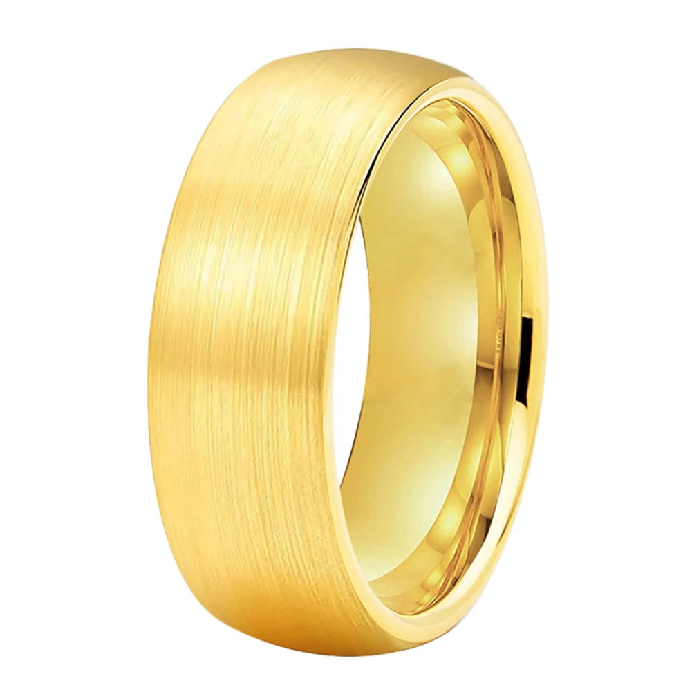 Classic Brushed Dome Tungsten Wedding Band