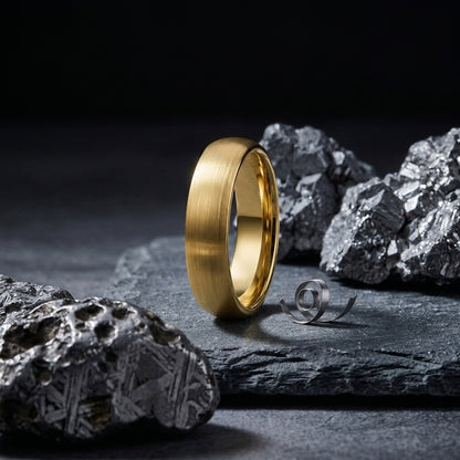 Classic Brushed Dome Tungsten Wedding Band