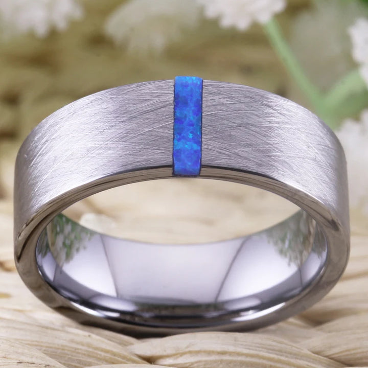 Classic Brushed Tungsten Wedding Ring