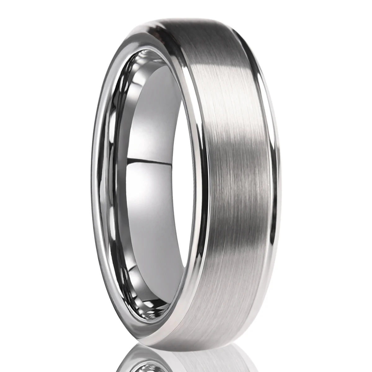 Classic Silver Tungsten wedding Ring