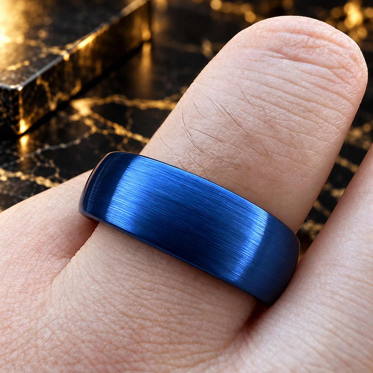 Brushed Tungsten Wedding Band