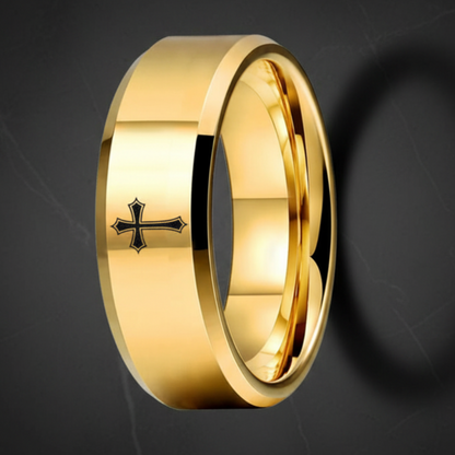 Tungsten Cross Ring