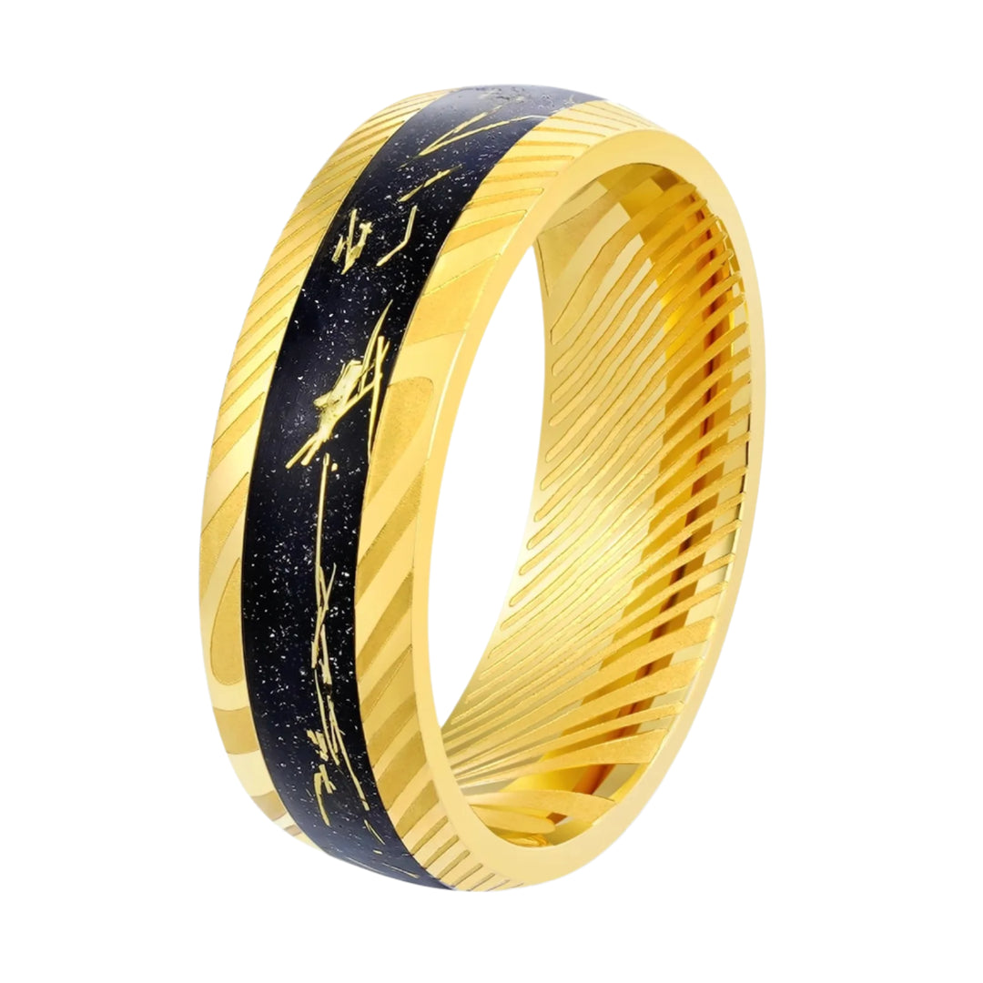 Damascus Stainless Steel Ring