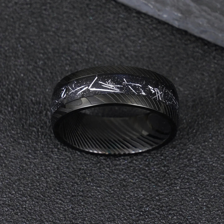 Damascus Stainless Steel Ring