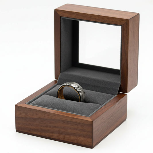 Damascus_Steel_Pattern_Engraved_Tungsten_Ring