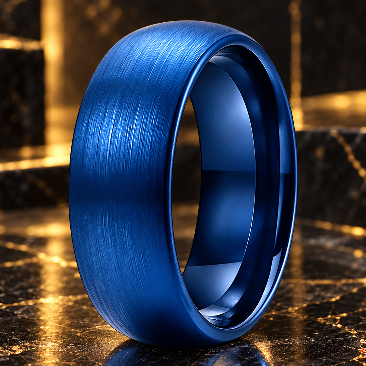 Brushed Tungsten Wedding Band