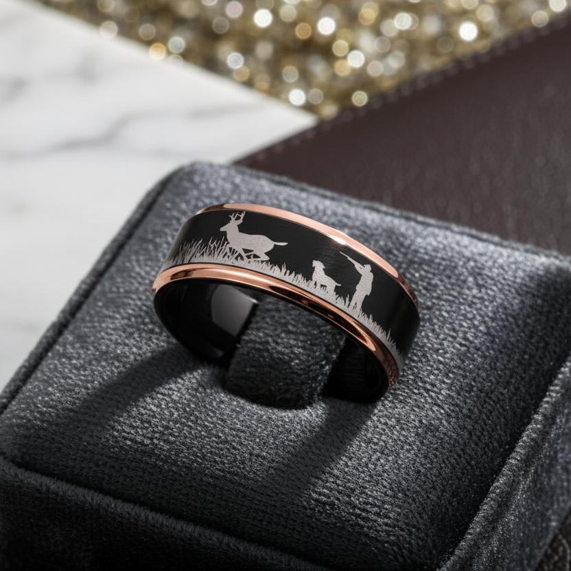 Deer Hunting Tungsten Ring - RealTungsten