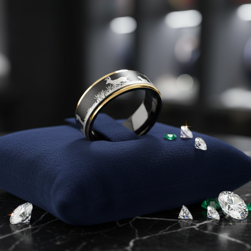 Deer Hunting Tungsten Ring - RealTungsten