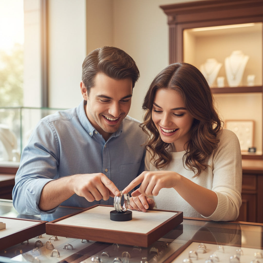 Domed_Polished_Tungsten_Meteorite_Ring_-_Comfort_Fit