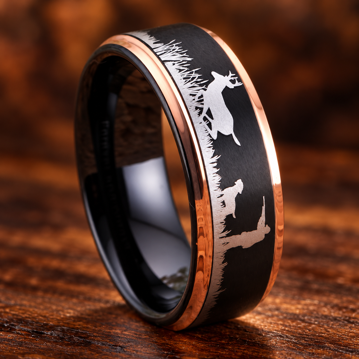 Tungsten Carbide Hunting Ring