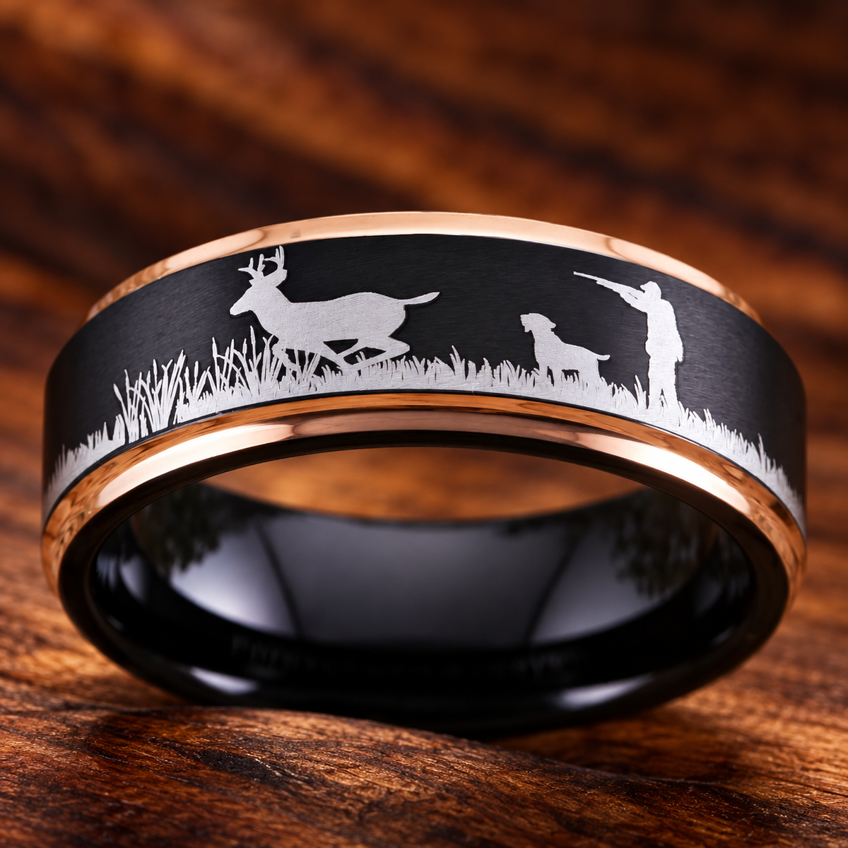 Tungsten Carbide Hunting Ring