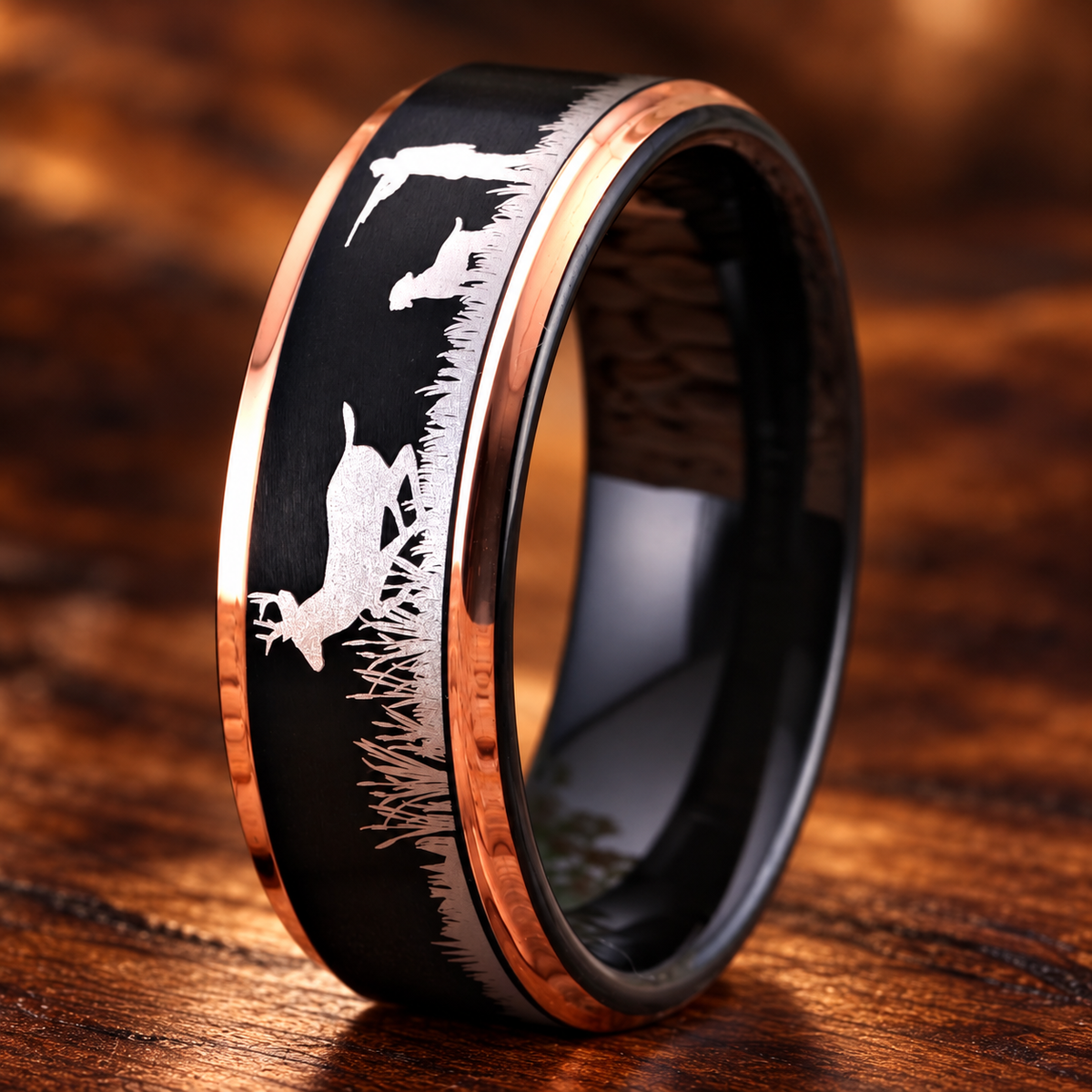 Tungsten Carbide Hunting Ring