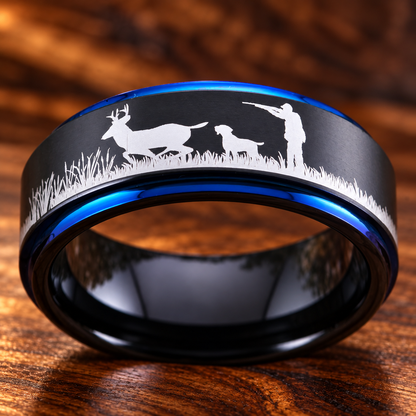 Tungsten Carbide Hunting Ring
