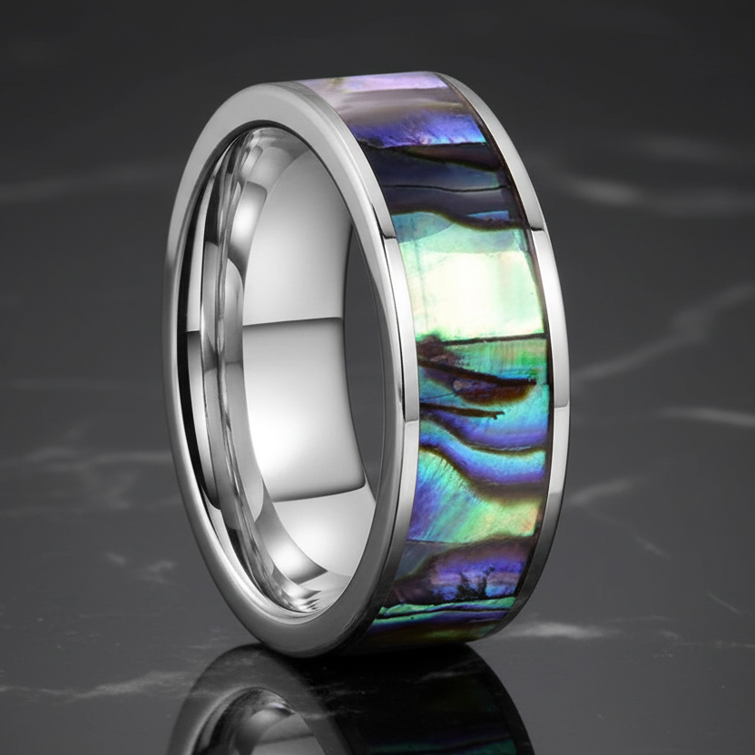 Flat_Edge_Abalone-Tungsten_Wedding_Ring