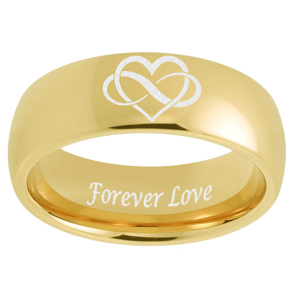 Forever Love Tungsten Wedding Band