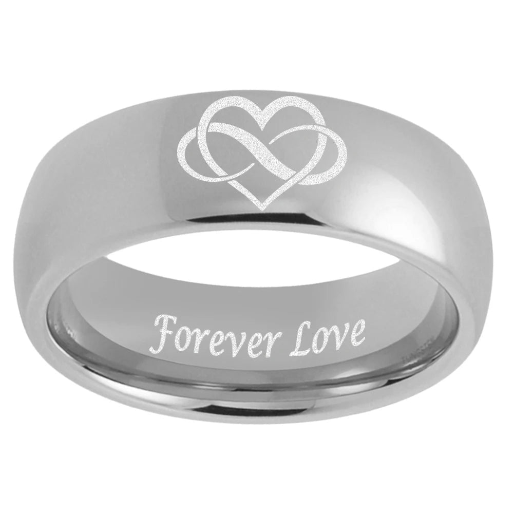 Forever Love Tungsten Wedding Band