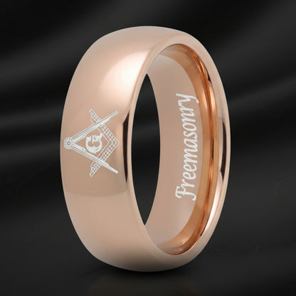 Freemason_Logo_Tungsten_Wedding_Band