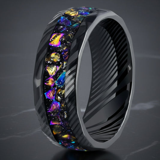 Galaxy_Black_Damascus_Steel_Ring