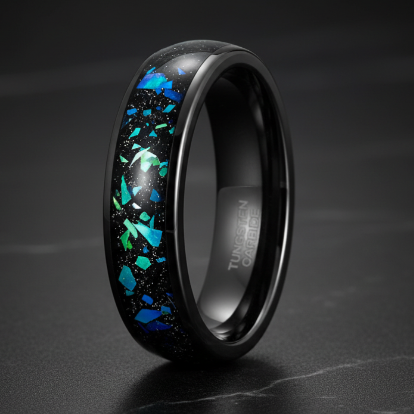 Galaxy_Opal_Inlay_Tungsten_Ring