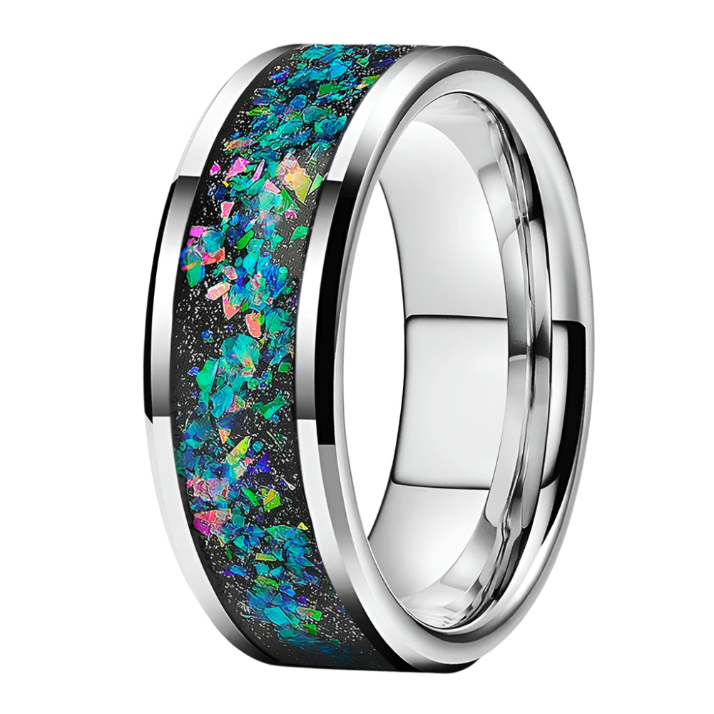 Galaxy Opal Tungsten Ring
