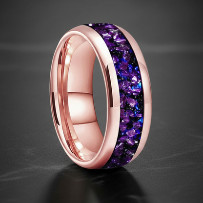 Galaxy Orion Nebula Tungsten Ring