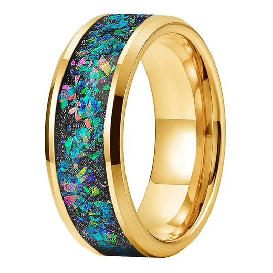 Galaxy Series Opal Tungsten Wedding Ring