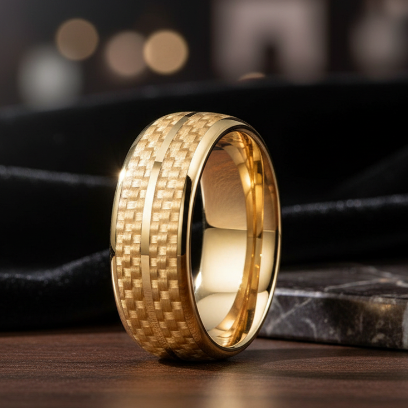 Gold_Carbon_Fiber_Inlay_Tungsten_Ring_