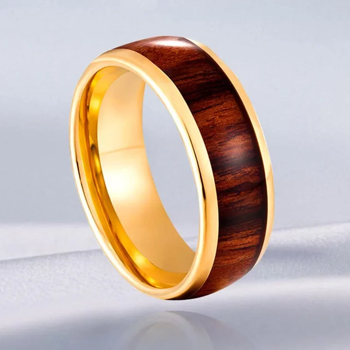 Gold Plated Tungsten Carbide one ring