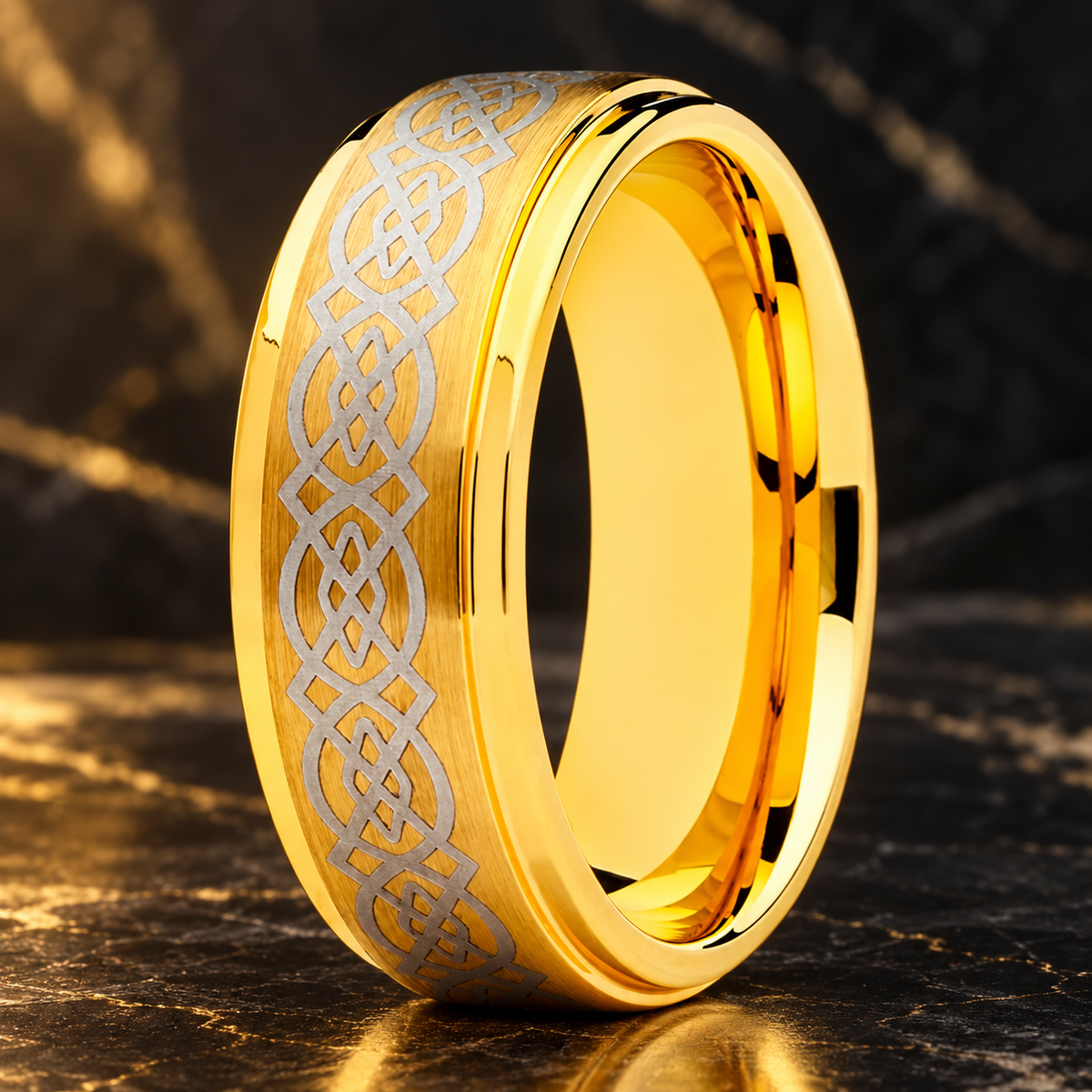 Tungsten Carbide Celtic Wedding Ring