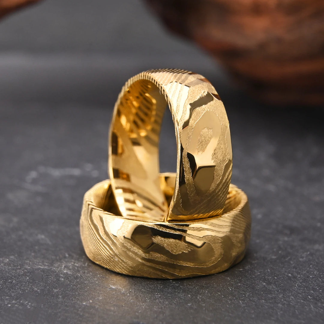 Damascus Wedding Ring
