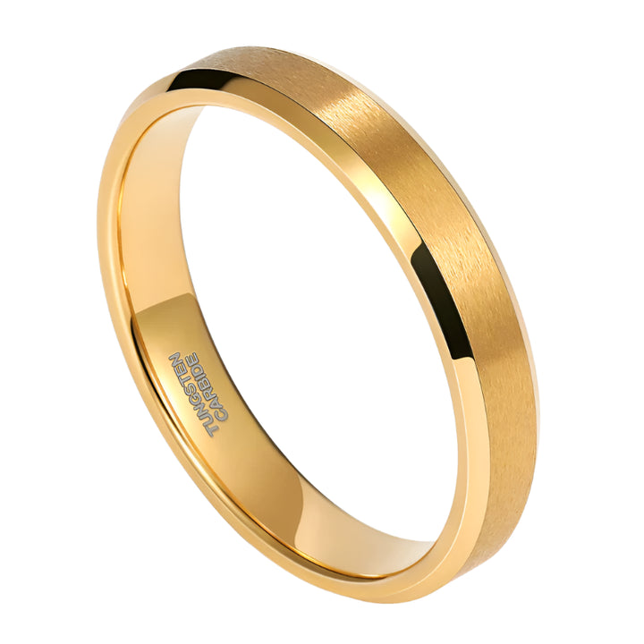 Gold Plated Tungsten Ring